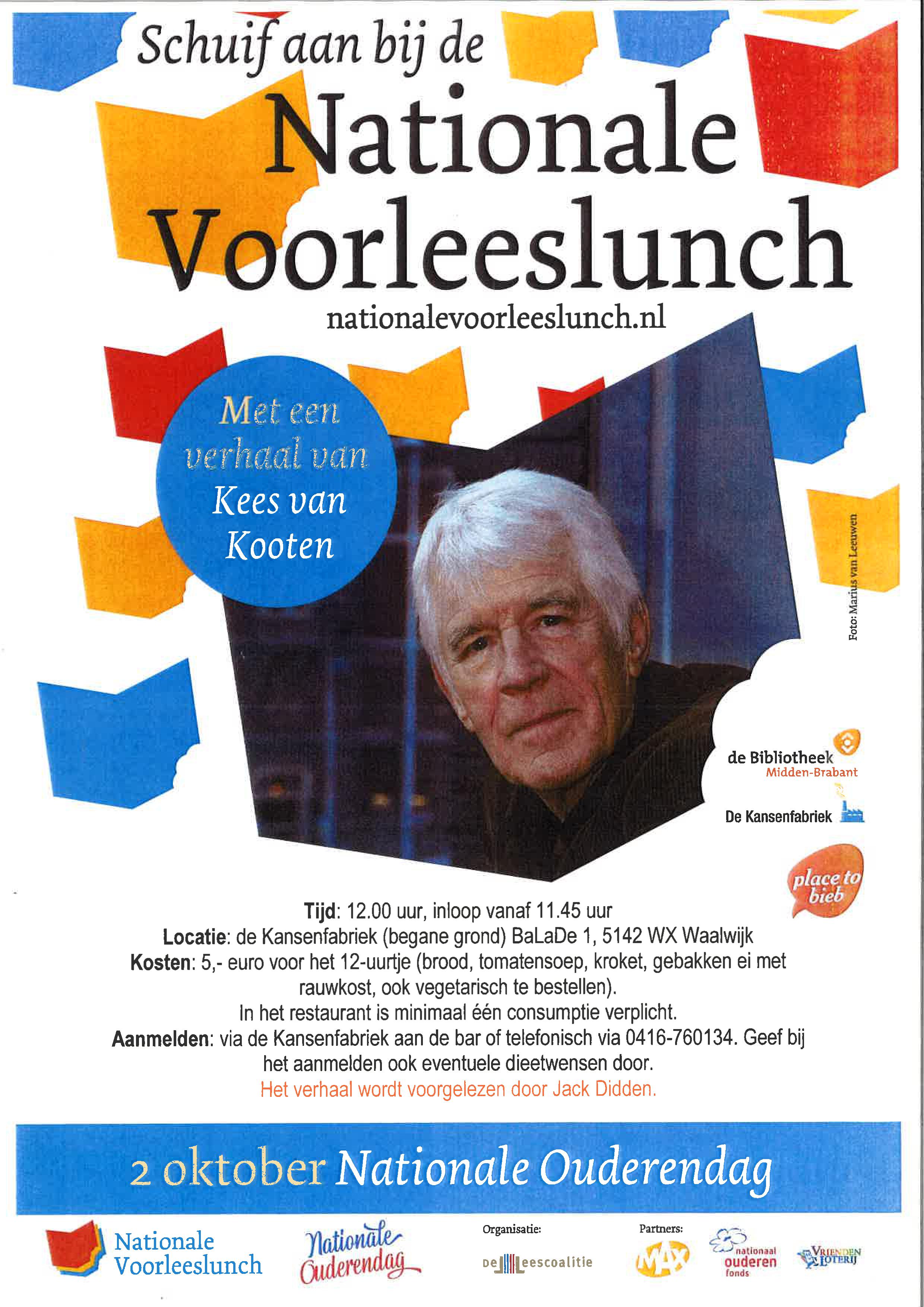 Voorleeslunch op 2 oktober