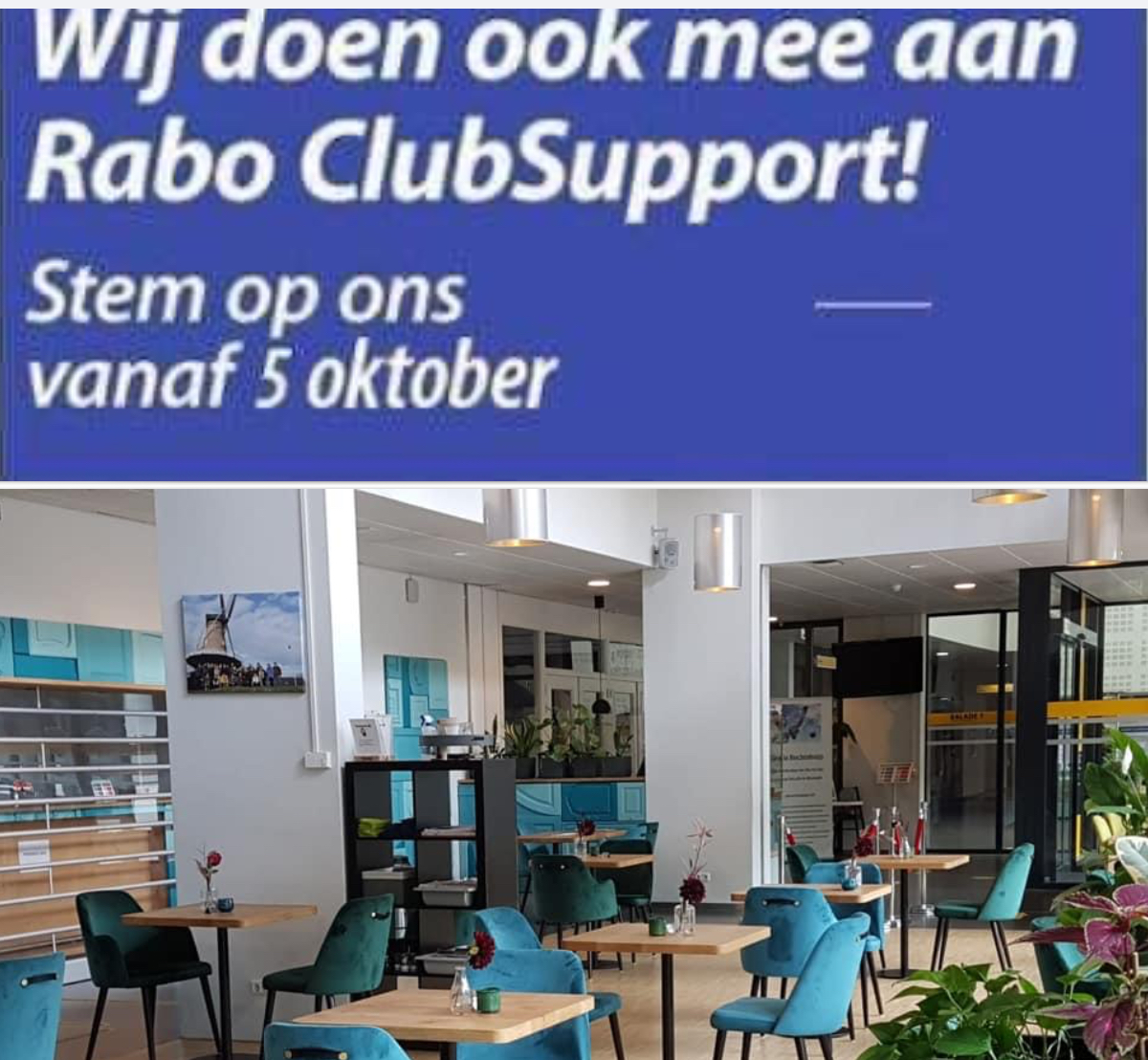 Wij doen mee met Rabo Clubsupport!