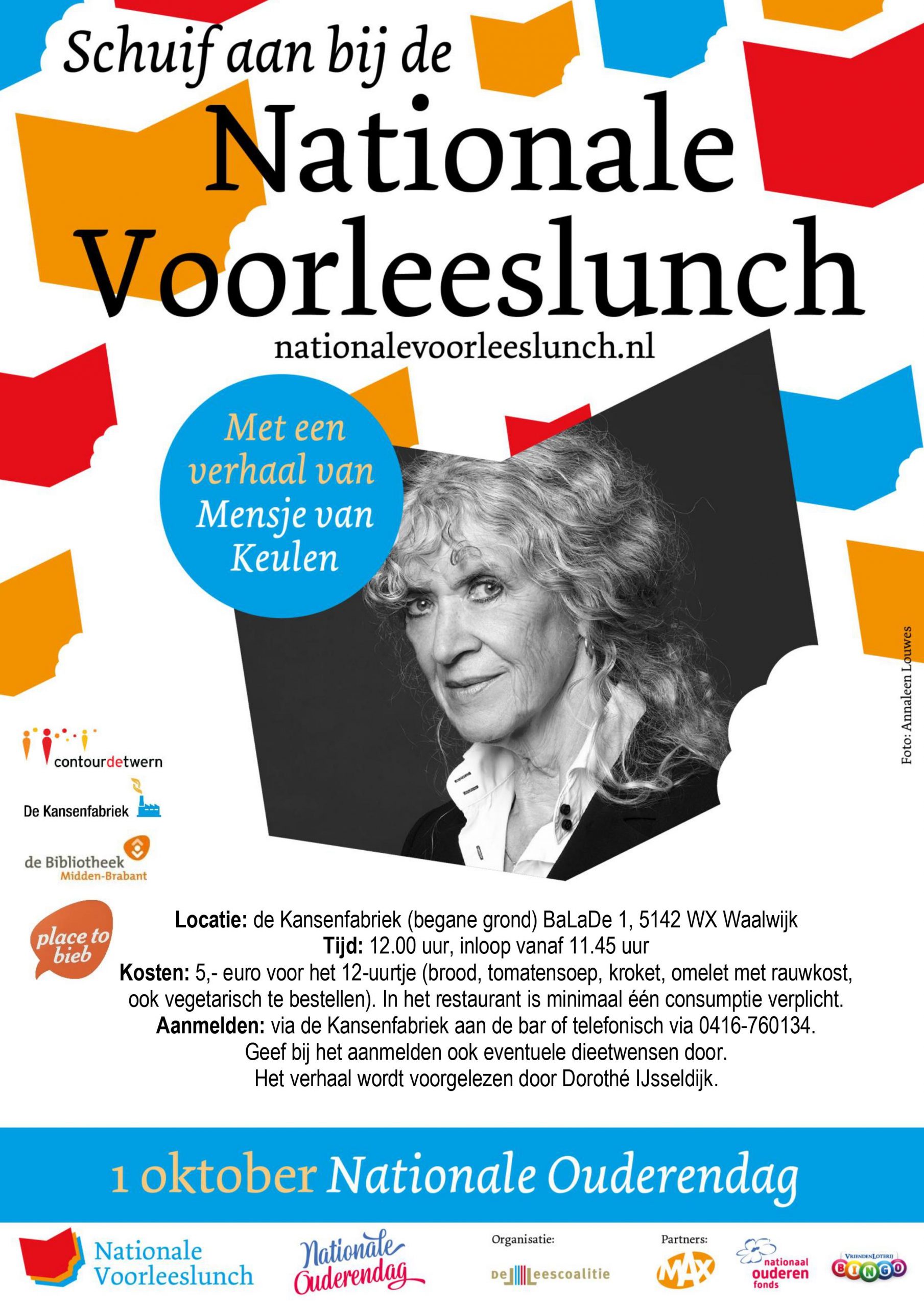 Nationale Voorleeslunch op vrijdag 1 oktober